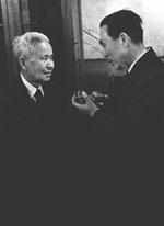 TDK’s first president, Kenzo Saito Father of ferrite: Dr. Yogoro Kato (left) and Dr. Takeshi Takei (right)