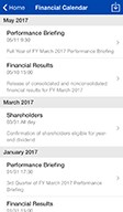 Confirm IR event schedules for Performance Briefings and the General Meeting of Shareholders.