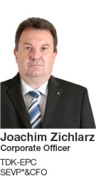 Joachim Zichlarz Corporate Officer TDK-EPC SEVP*&CFO