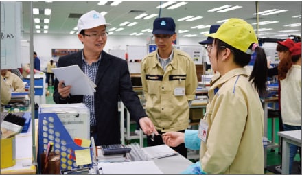 Conducting an audit of a factory in China