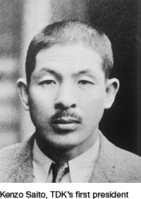 Kenzo Saito, TDK's first president