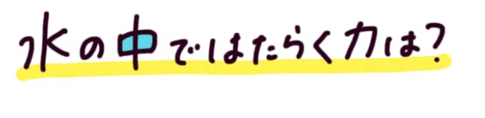 水の中ではたらく力は？