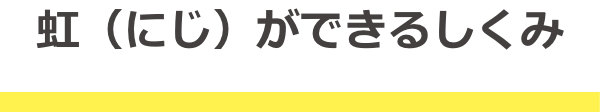 虹（にじ）ができるしくみ