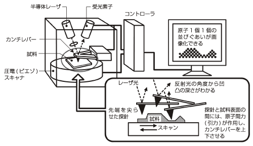 原子力顕微鏡（AFM）の基本システム