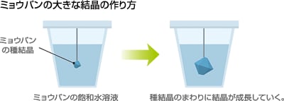 ミョウバン 大きな結晶の作り方