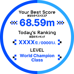 The distance will be calculated from the angle and speed of the throw and the results then displayed