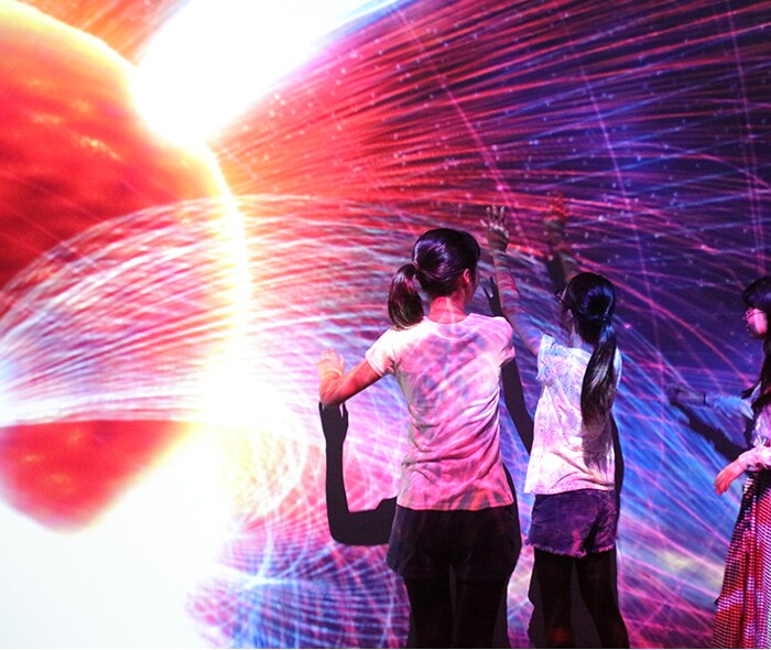Interactive Magnetic Field Theater by teamLab