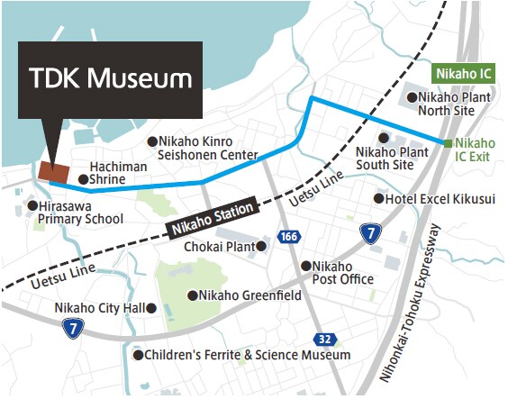 Map of TDK Museum