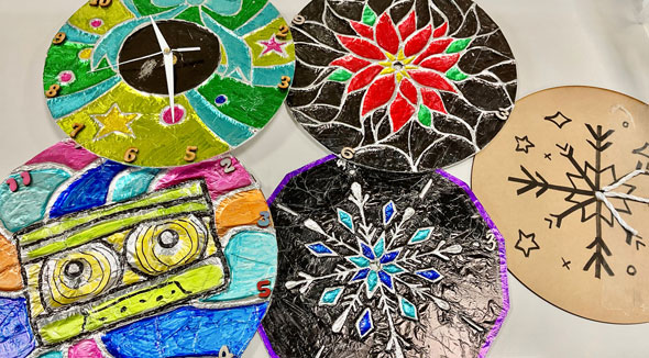 ワークショップ「きらめき★ステンドクロックをつくろう！」レポート