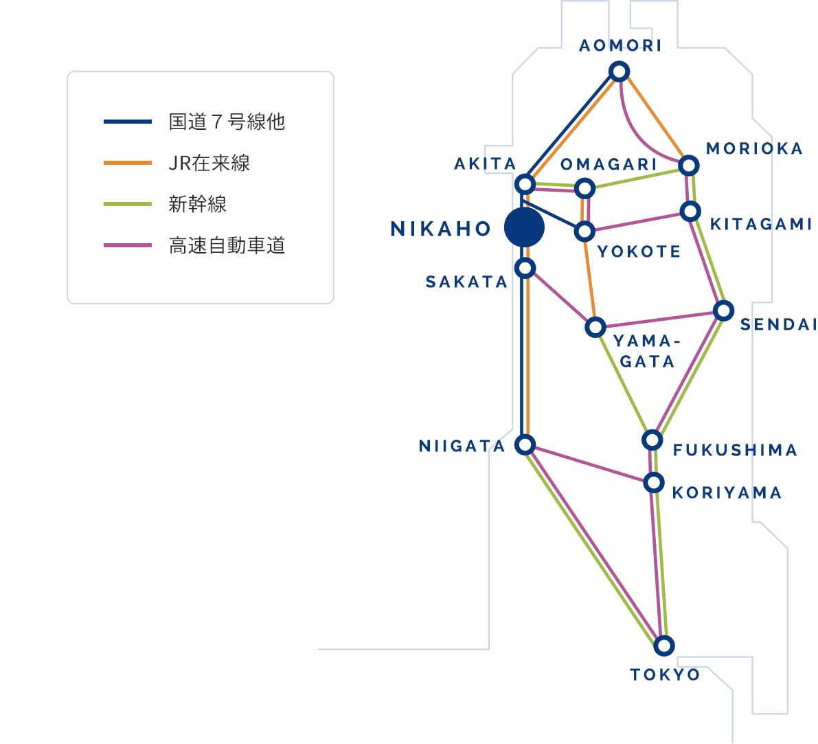 TDK歴史みらい館までのアクセス概要図