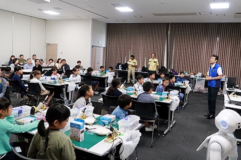 An electronics workshop