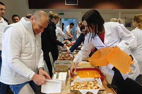 Volunteer activities at the hospital and participating staff