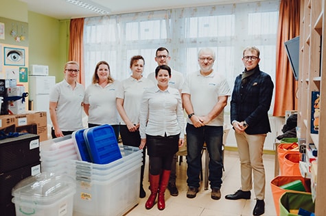 Volunteer activities at the hospital and participating staff