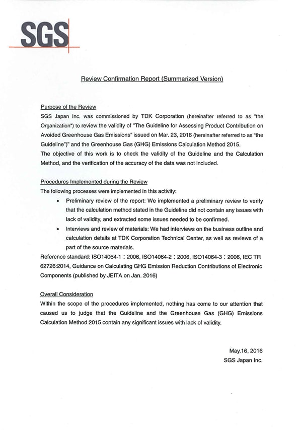 Third-Party Review of Environmental Performance Data