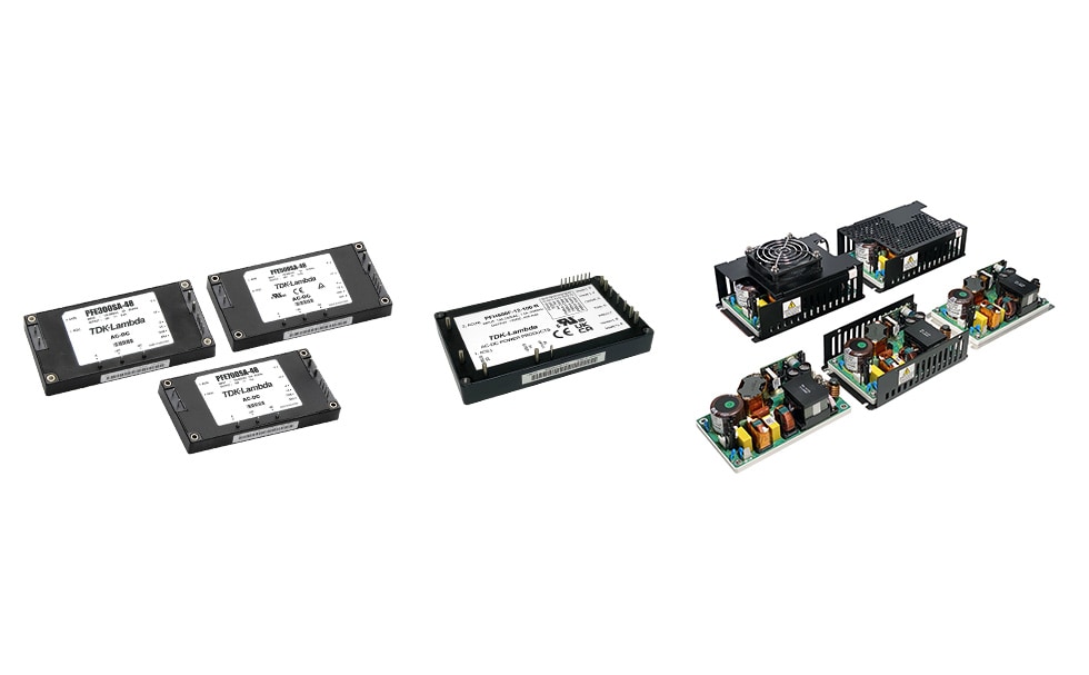 PFE, PFH and CUS400 Series of AC-DC Converters by TDK-Lambda