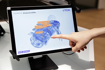 Introduction of highlight products for major applications via 3D touch screens