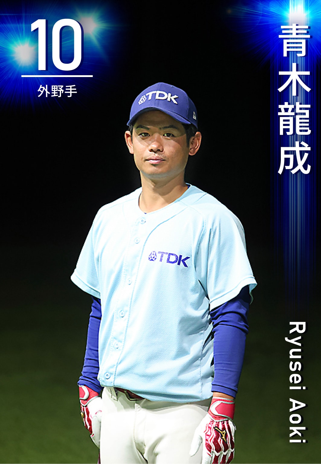 外野手 青木　龍成