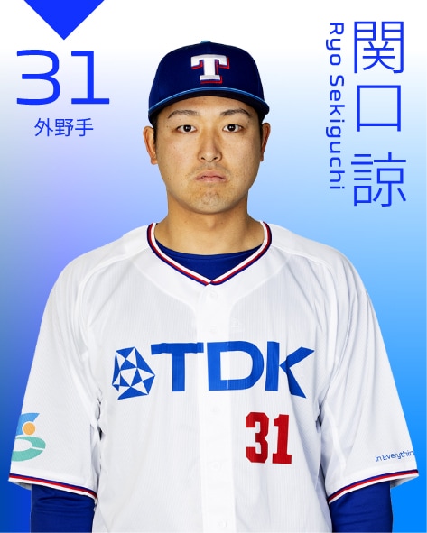 外野手 関口　諒