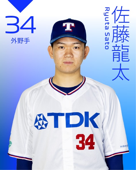外野手 佐藤 龍太