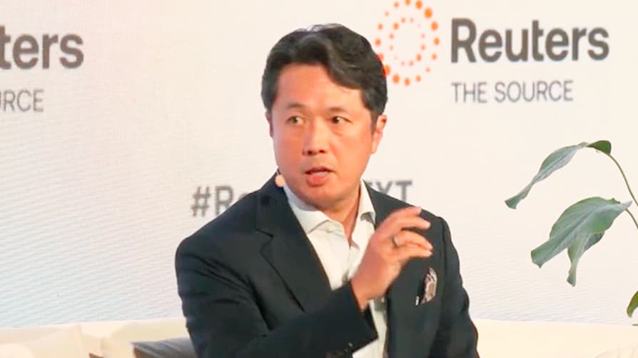 スピーチを行う生嶋太郎戦略本部長