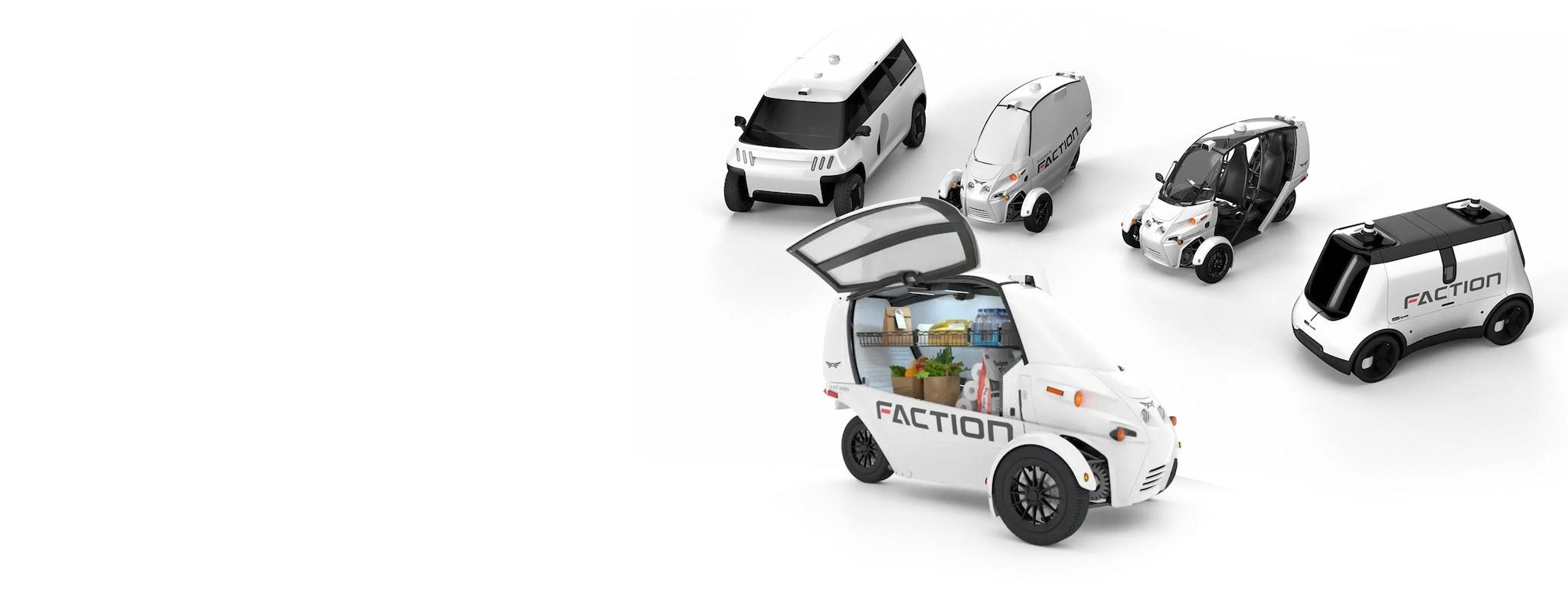 Various types of autonomous vehicles
