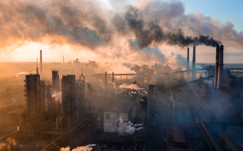 工場でのCO₂排出