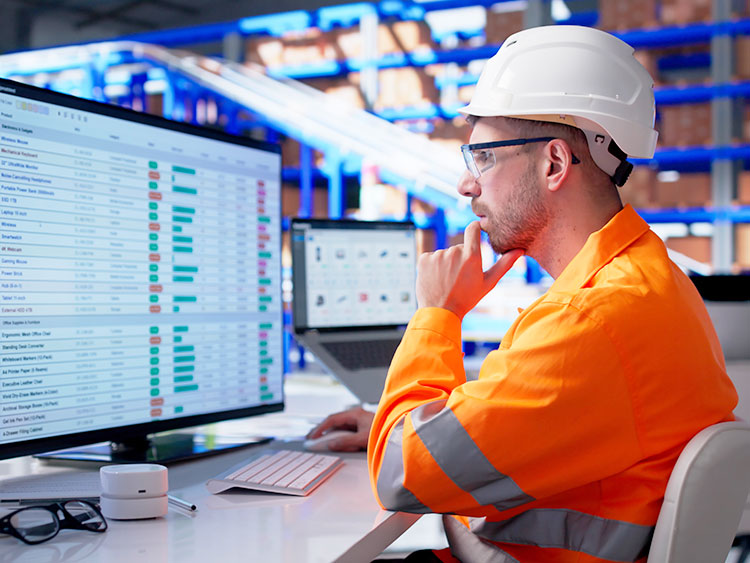 Worker monitoring inspection data