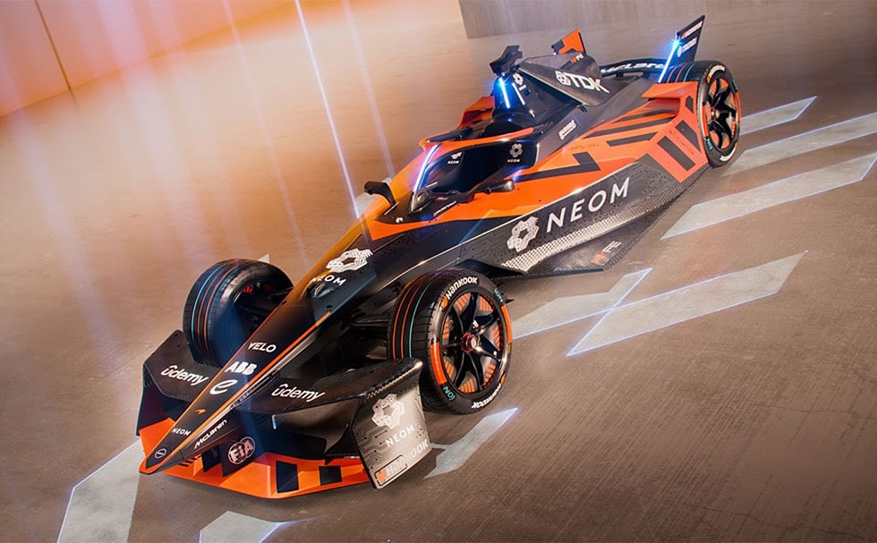 McLaren Racing Formula E racing car
