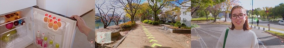 Thumbnails of AR glasses conceptual video