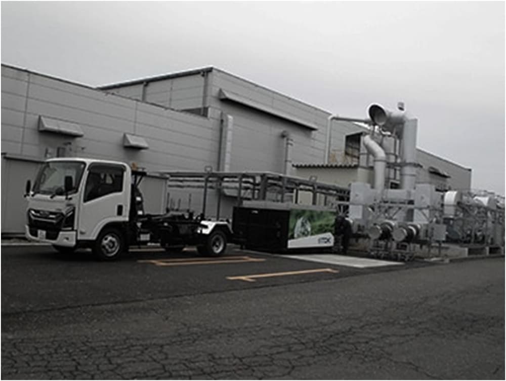 Heat storage using thermal storage materials at the exhaust heat site