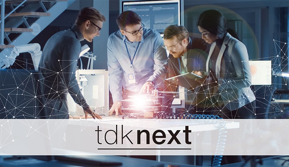 TDKの「次」につながるモノづくりとソリューションを、「製品」、「技術」、「ヒト」の観点からビジュアルで紹介しています。